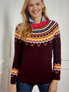 Talbots  Fair Isle Pattern sweater M